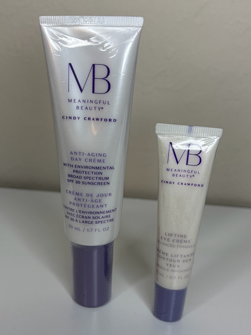 Meaningful Beauty Bundle Anti Aging Day Crème and Lifting Eye Cream New Sealed